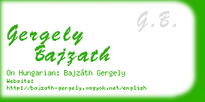 gergely bajzath business card